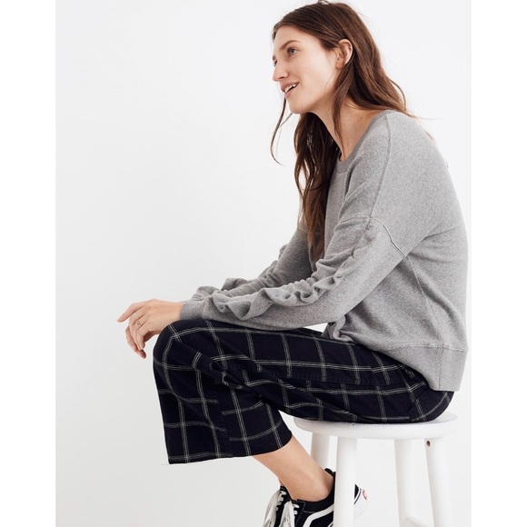 Madewell Ruffle Sweatshirt M - Picture 3 of 8